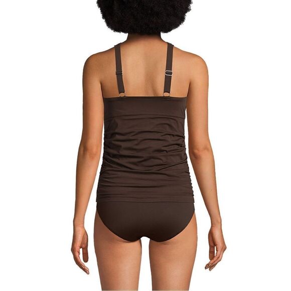 Land's End Size Tankini top multi way adjustable
MOCHA MOUSSE brown foam L 14-16 - Picture 7 of 8